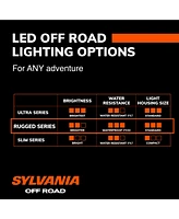 Sylvania Rugged 3 Inch Round Led Light Pods | Lifetime Limited Warranty | Flood Light 1400 Raw Lumens, Best Quality Off Road Driving Work Light, Truck