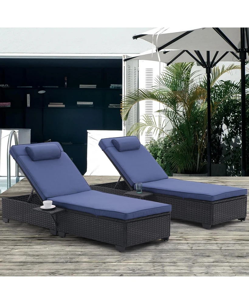 Simplie Fun Versatile Chaise Lounge Set Comfort, Durability