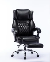 Simplie Fun High Back Massage Reclining Office Chair with Footrest