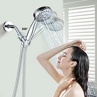 Handheld Shower Head With Hose High Pressure Shower Heads, Chrome