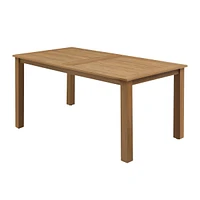 Simplie Fun 70.8" Teak Patio Dining Table for 4-6 Persons