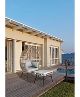 Spacious 400 lb Capacity Egg Chair for Ultimate Relaxation