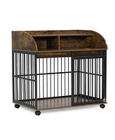 Streamdale Furniture Elegant Dog Crate Cozy Haven & Stylish Home Decor, Up to 70 Lbs