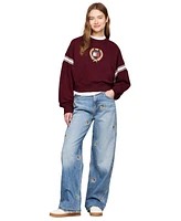 Tommy Jeans Women's Cotton Crest Logo Armband Sweatshirt