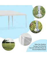 Slickblue 10 x 30 Feet Gazebo Canopy Tent with Connection Stakes and Wind Ropes