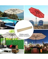 Yescom Outdoor Patio Umbrella Protective Cover Bag Polyester Uv Resistance 9 to 13 Ft