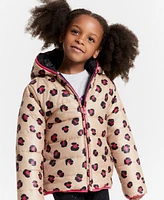 Epic Threads Girls Pop Leopard-Print Reversible Full-Zip Hooded Puffer Jacket, Created for Macy's