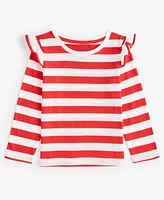 Epic Threads Toddler Girls Striped Ruffled Long-Sleeve T-Shirt, Created for Macy's