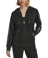 Calvin Klein Performance Women's Fleece Logo Stripe Hoodie