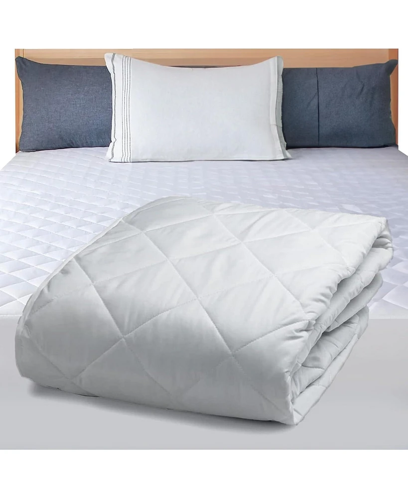 East Coast Bedding Full Size Fitted Mattress Protector Quilted Soft 300TC Cotton