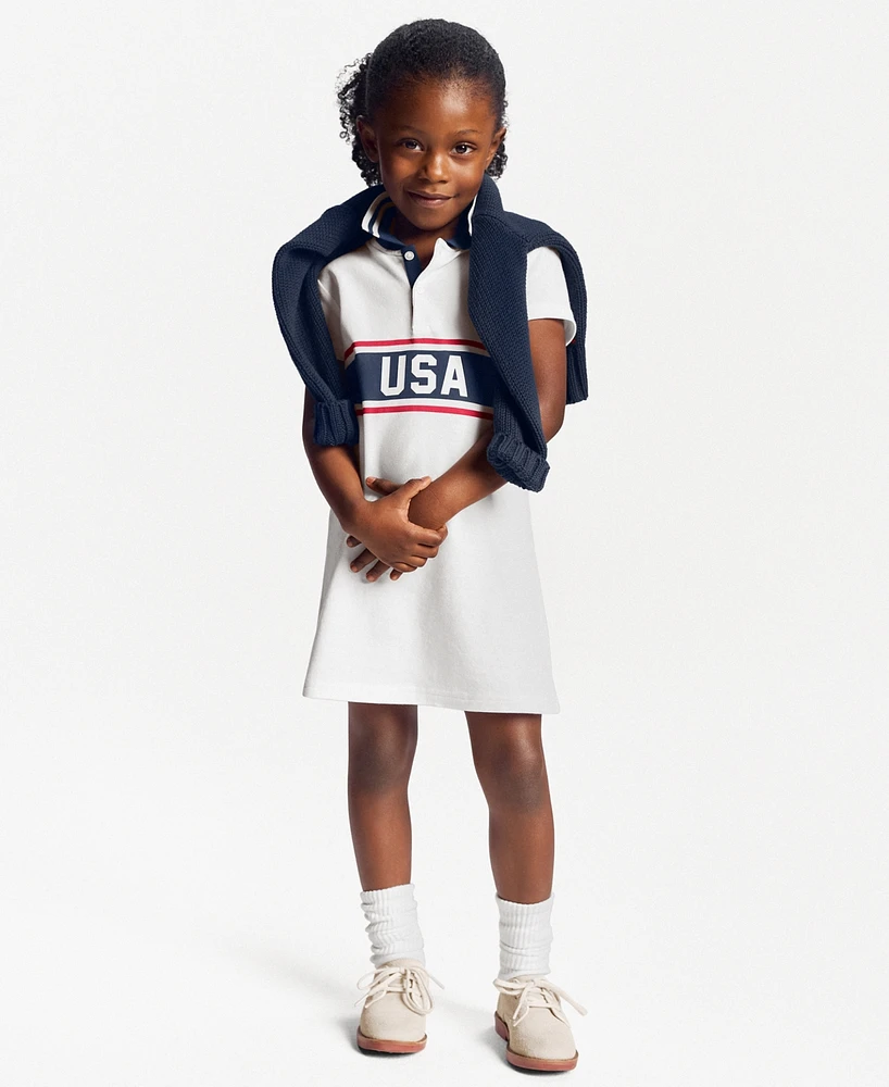 Polo Ralph Lauren Toddler & Little Girls Team Usa Stretch Mesh Dress