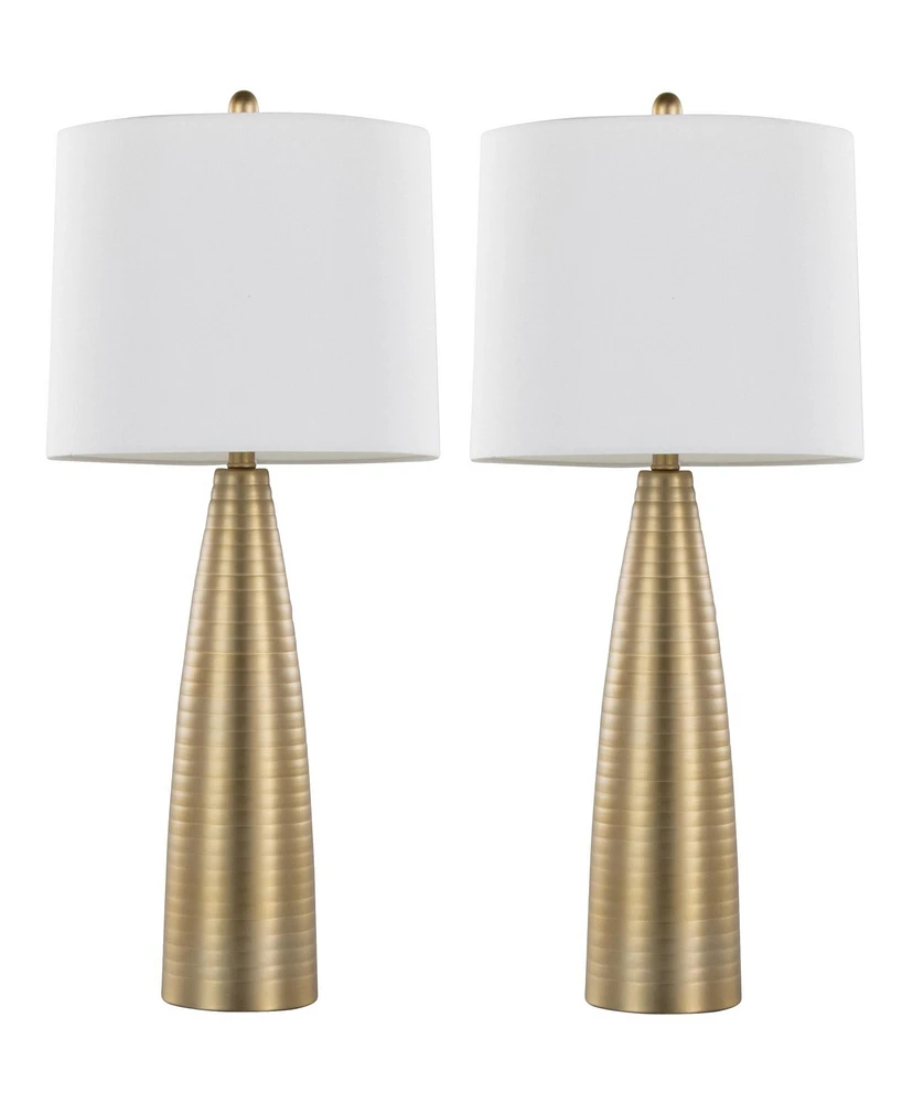 Lumisource Maya 27" Contemporary Metal - Set of 2 Table Lamp