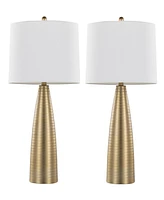 Lumisource Maya 27" Contemporary Metal - Set of 2 Table Lamp