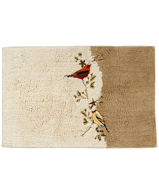 Avanti Gilded Birds Embellished Cotton Bath Rug, 20" x 30"