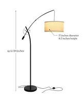 Brightech Grayson 84" Led Arc Floor Lamp with Adjustable Arm