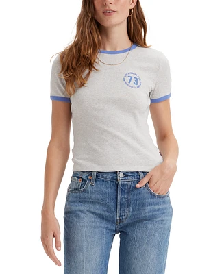 Levi's Women's Ringer Rickie Cotton Graphic T-Shirt