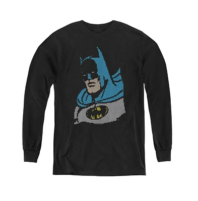 Dc Comics Boys Youth Lite Brite Batman Long Sleeve Sweatshirts