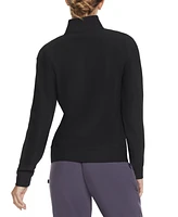 Skechers Women's Go Luxe Ribbed Knit Quarter Zip Jacket