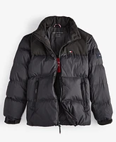 Tommy Hilfiger Men's Mixed-Media Puffer Jacket