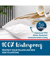 Guardmax Waterproof Zippered Pillow Protector - Queen 6 Pack