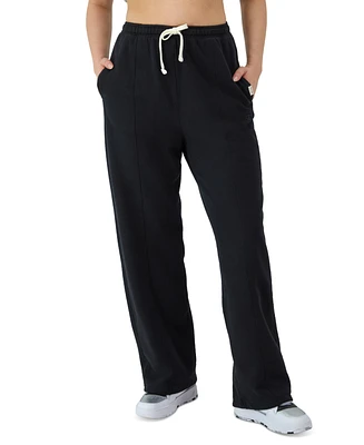 Champion Women's Drawstring-Waist Wide-Leg Sweatpants