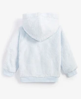 First Impressions Unisex Faux-Sherpa Hooded Cardigan, Created for Macy's