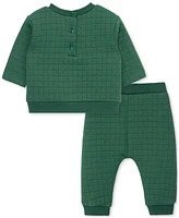 Focus Kids Baby Naughty or Nice Cheer Sweatshirt & Pants, 2 Piece Set