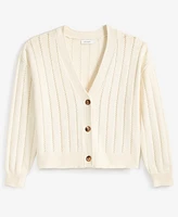 On 34th Women's Pointelle-Stitch Cardigan, Created for Macy's