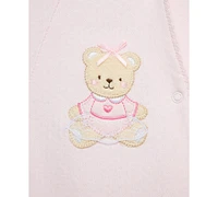 Little Me Baby Girls Bear Cotton Gift Box Set