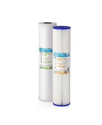 Apec Water Systems Apec 20" Whole House Sediment Carbon Replacement filter set for CB2-sed-CAB20-bb - Assorted Pre