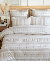 Levtex Pickford Dotted Stripe 3-Pc. Duvet Cover Set, Full/Queen