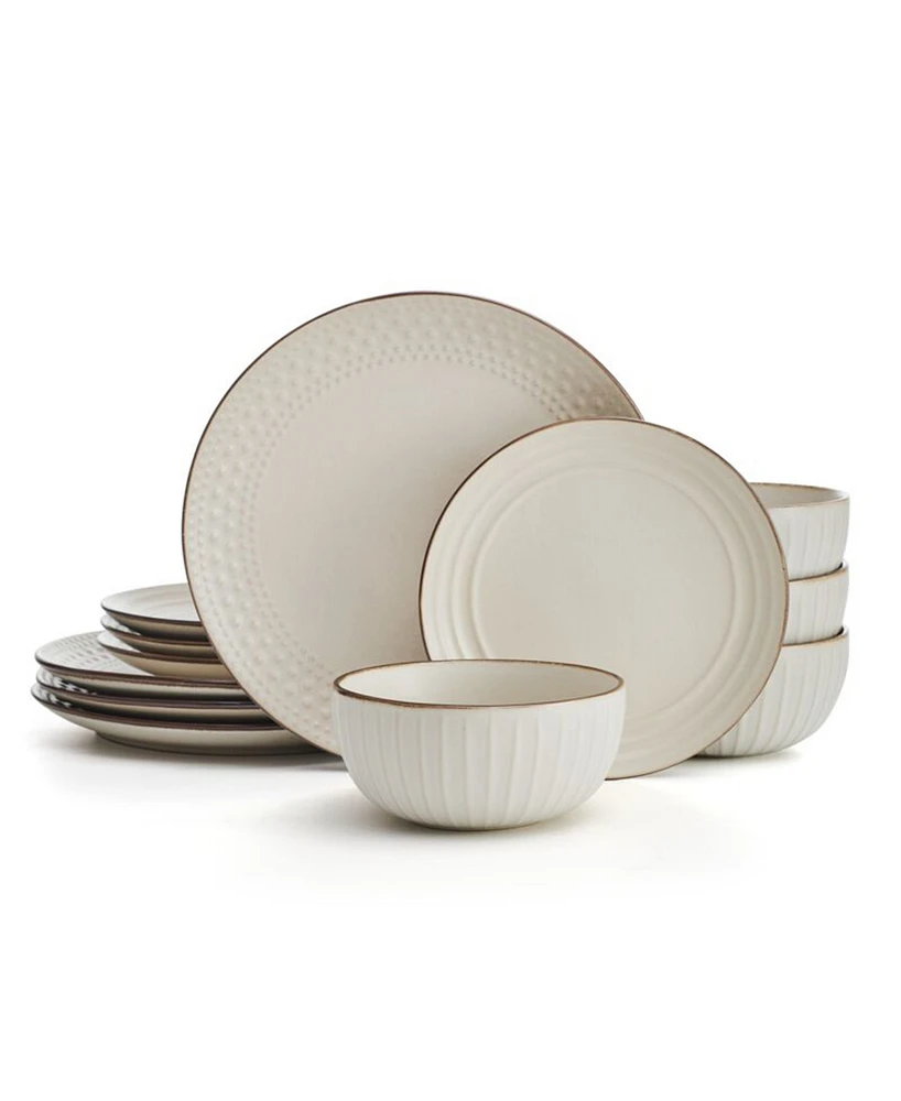 Pfaltzgraff Janelle 12-Pc Dinnerware Set, Service for 4