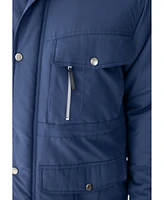 Boulder Creek Big & Tall by KingSize Fleece-Lined Parka With Detachable Hood And 6 Pockets