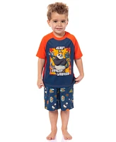 Kung Fu Panda Toddler Boys 4 Heart Of A Grand Warrior Sleep Pajama Set Short