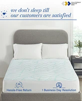 Mattress Pads Twin size, 3-Zone Cooling, Soft, Non-Slip Quilted Mattress Pad Twin Size