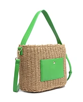 Like Dreams Sunset Straw Bucket Tote Bag