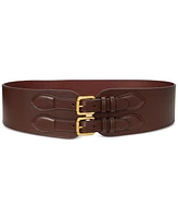 Lauren Ralph Lauren Women's Double Buckle Wide Belt