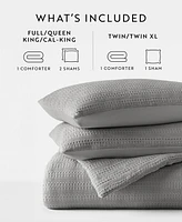 ienjoy Home Waffle Textured 2-Piece Comforter Set, Twin/Twin Xl