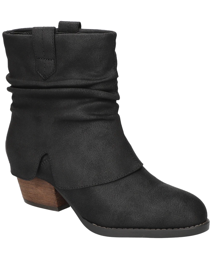 Bella Vita Women's Twyla Slouch Block Heel Ankle Boots