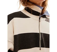 Free People Women's Coastal Stripe Pullover Top