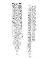 I.n.c. International Concepts Glass Stone Chain Front & Back Drop Earrings, Created for Macy's