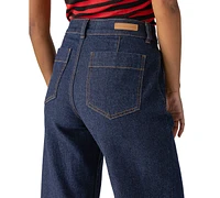 Sanctuary Women's The Marine Comfort-Stretch Wide-Leg Jeans