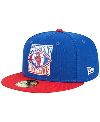 New Era Men's Royal Kannapolis Cannon Ballers Theme Nights Piedmont Boll Weevils 59FIFTY Fitted Hat