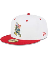 New Era Men's White Eugene Emeralds Theme Nights Pranksters 59FIFTY Fitted Hat