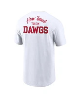 Nike Men's White Georgia Bulldogs Blitz 2-Hit T-Shirt