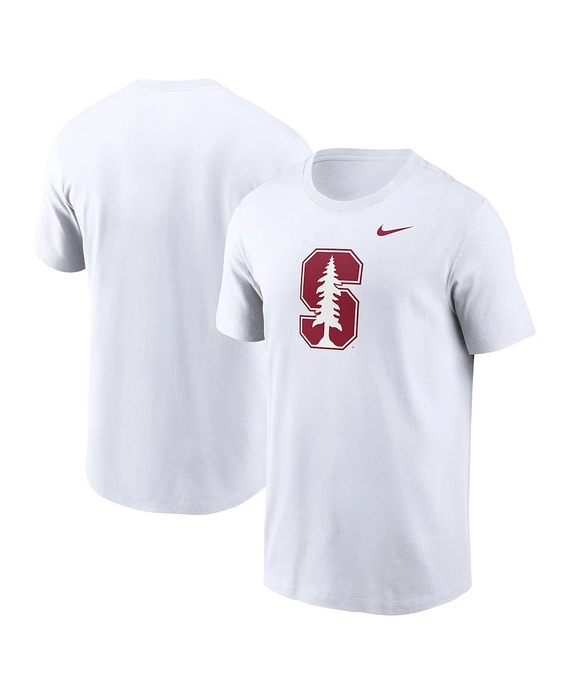 Nike Men's White Stanford Cardinal Primetime Evergreen Logo T-Shirt