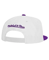 Mitchell & Ness Men's White/Purple Tcu Horned Frogs 2-Tone 2.0 Snapback Hat