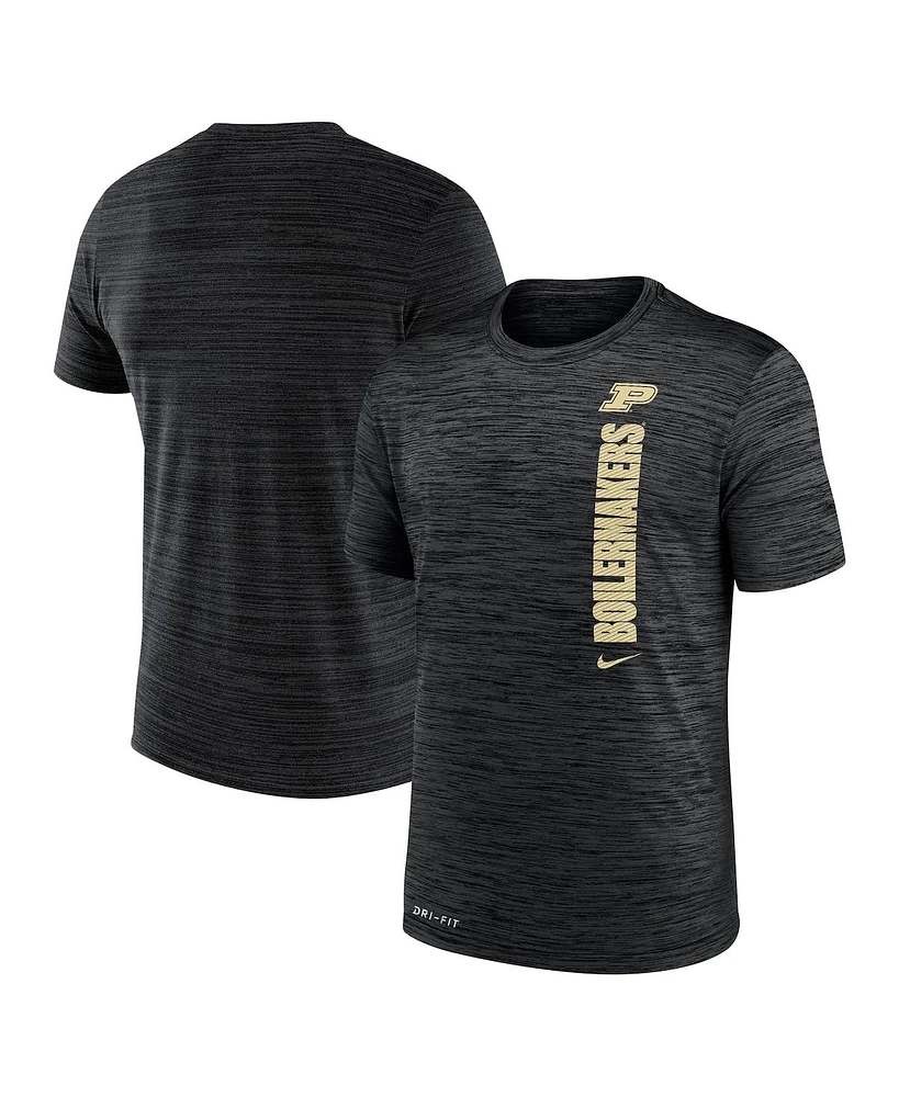 Nike Men's Black Purdue Boilermakers 2024 Sideline Velocity Legend Performance T-Shirt