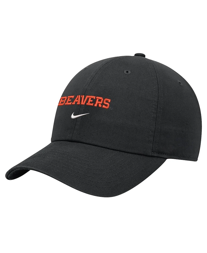 Nike Men's Black Oregon State Beavers 2024 Sideline Club Adjustable Hat