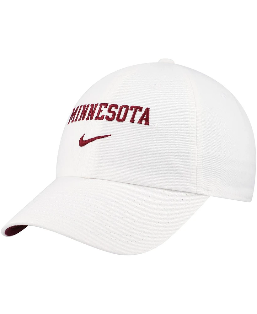 Nike Men's White Minnesota Golden Gophers 2024 Sideline Club Adjustable Hat